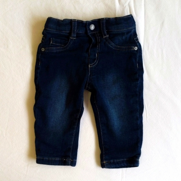 mayoral jersey-lined stretch denim jeans 2-4 months baby - Picture 6 of 9